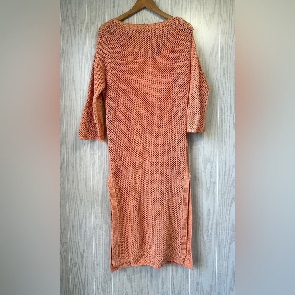 Young Fabulous & Broke Santorini Crochet Maxi Dress Orange - Picture 3 of 4